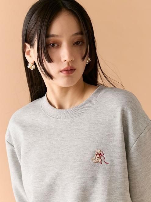 Lily Brown （リリーブラウン)Lily Bearリボンスウェット 25秋冬