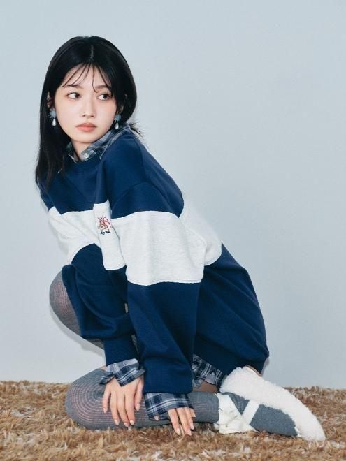 Lily Brown （リリーブラウン)Lily Bearチェックオーバーシャツ 25秋冬