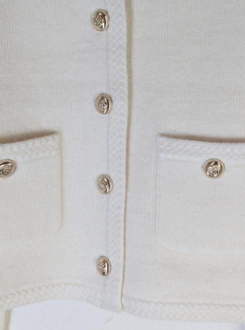 LILY BROWN リリーブラウン ニットジャケット USAGI ONLINE・ZOZOTOWN限定】ノーカラーニットジャケット（ノー