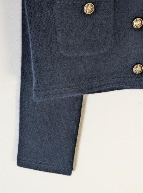 LILY BROWN リリーブラウン ニットジャケット USAGI ONLINE・ZOZOTOWN限定】ノーカラーニットジャケット（ノー