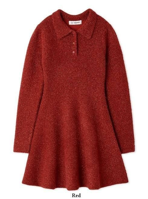 Lily Brown （リリーブラウン)ラメニットワンピース 25秋冬