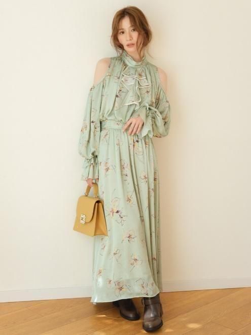 LILY BROWN オケージョンワンピース LILY BROWN 「LILY BROWN」 ニットワンピース FREE ブラック