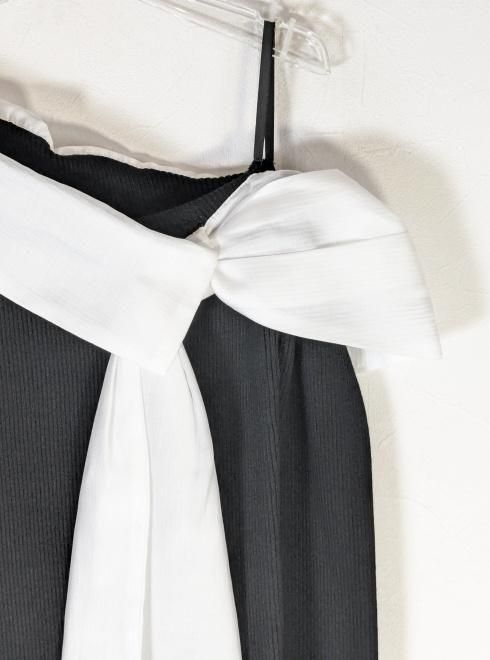 Lily Brown （リリーブラウン)リボンディテールドッキングニット 25