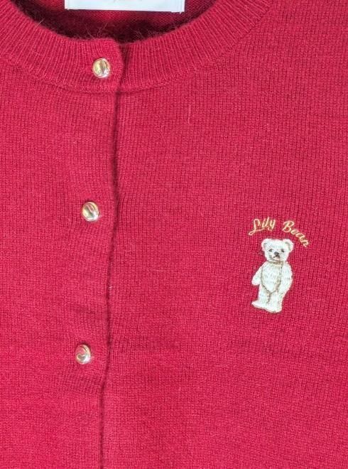 Lily Brown （リリーブラウン)Lily Bearコンパクトカーディガン 25秋冬