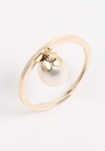 Enasoluna(エナソルーナ）Bell pearl ring 【RG-1102】 リング セール