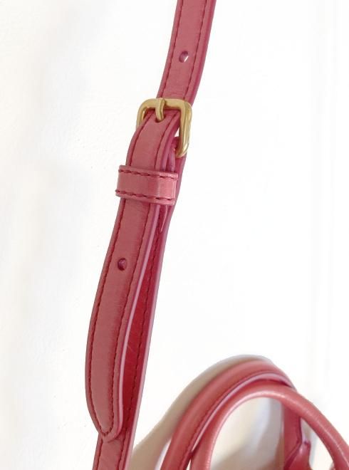 Miu Miu(ミュウミュウ)2WAYレザーショルダーバッグ　FRAGOLA ピンク【RL0104】 ハンド・ショルダーバッグ -  通販セレクトショップ HeartySelect | TODAYFUL.SNIDEL.CELFORD.COCODEAL等正規取扱　大阪枚方くずは