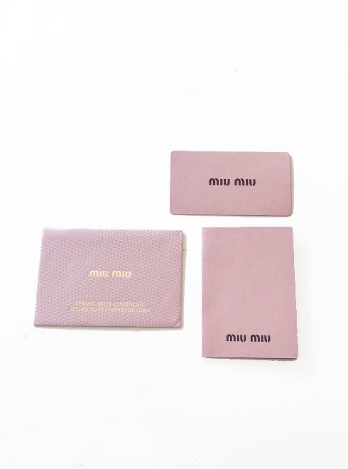 Miu Miu(ミュウミュウ)2WAYレザーショルダーバッグ MUGHETTO ピンク