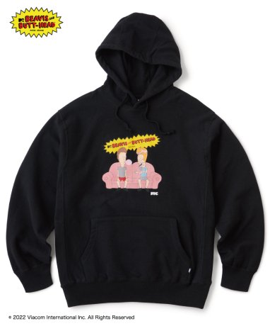 FTC x BEAVIS AND BUTT-HEAD / CHEWING GUM PULLOVER HOODY (BLACK)