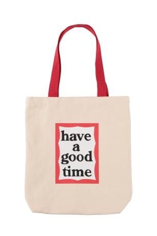 have a good time / FRAME x CHILLIN LOGO TOTE (RED)