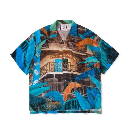 SON OF THE CHEESE / Oil Painting Shirt (BLUE)