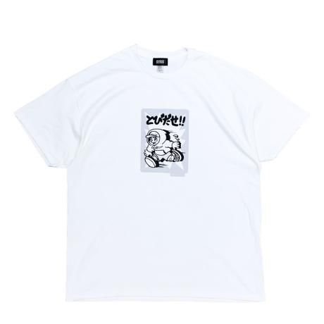 NALU / RETRO TOBIDASE Ts  [WHT X GRAY]