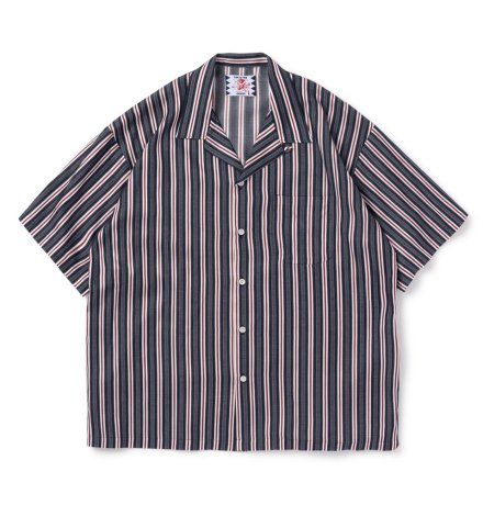 SON OF THE CHEESE / Stripe Jacquard Shirt (NAVY)

