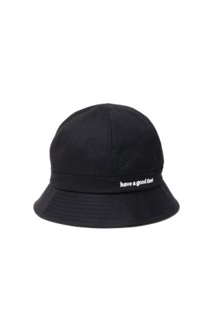 have a good time / SIDE LOGO BUCKET HAT (BLACK)