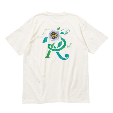 RUTSUBO / PASSION FLOWER T-SHIRTS (WHITE)