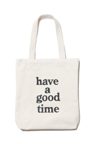 have a good time / LOGO TOTE (NATURAL)