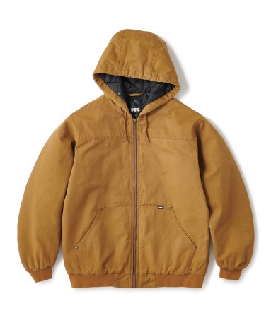 FTC / WASHED CANVAS HOODED JACKET (CAMEL)