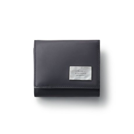GARNI / Rubber Mini Three Fold Wallet (BLACK)