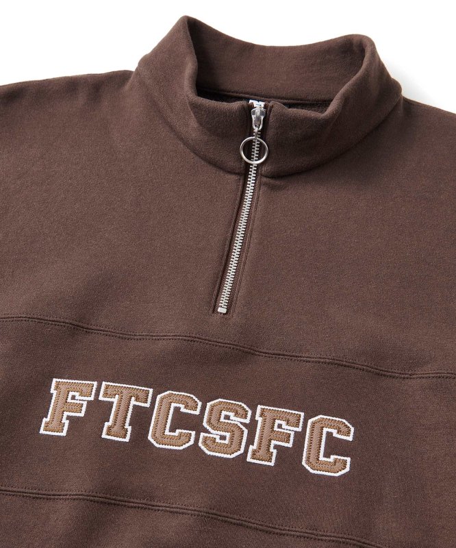 FTC ATHLETIC HALFZIP SWEAT BLACK