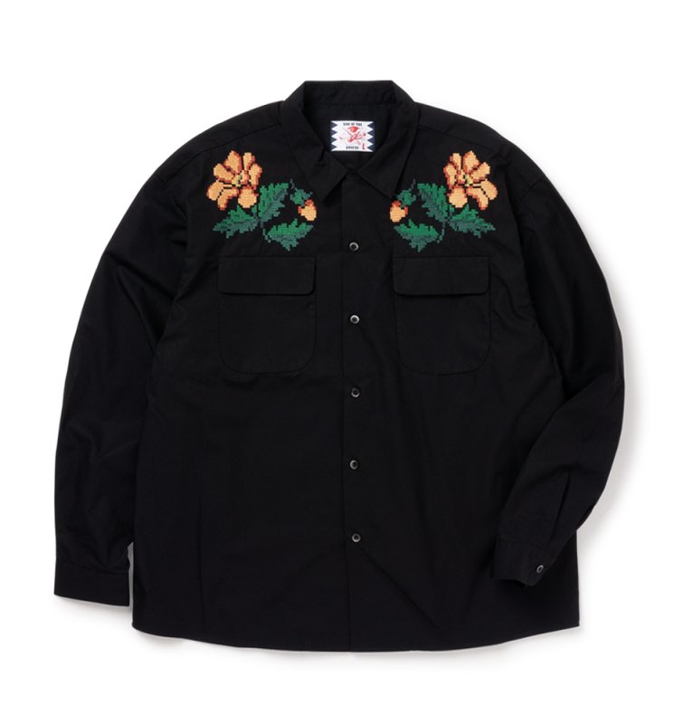 Flower embroidery Shirt | SON OF THE CHEESE | SQUASH