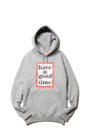have a good time / FRAME PULLOVER HOODIE (GRAY)