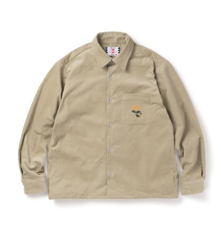 SON OF THE CHEESE / Relaxed corduroy Shirt (GREEN)



