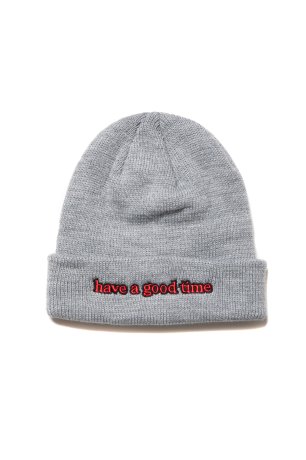 have a good time / SIDE LOGO BEANIE (GRAY)