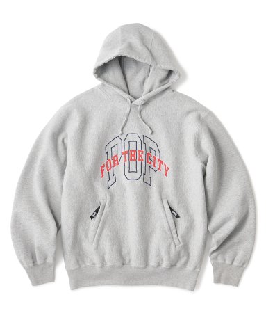 FTC / FTC & Pop Trading Company - COLLEGE PULLOVER HOODY (GRAY)