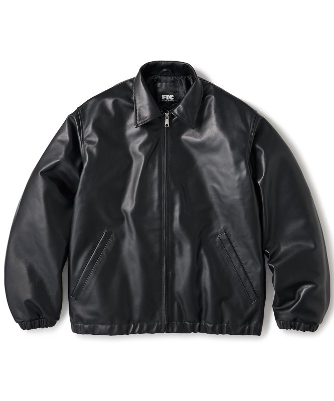 LEATHER HARRINGTON JACKET | FTC | SQUASH