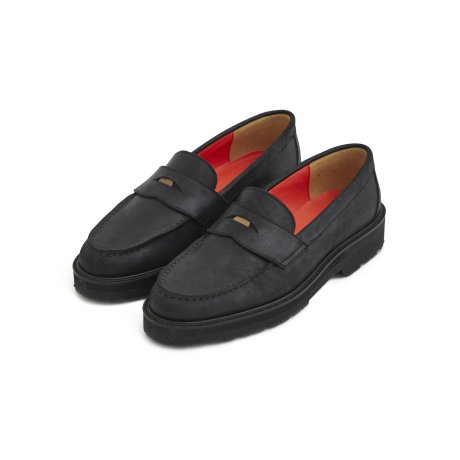 MAGIC STICK / SPECIAL COIN LOAFER by Tomo&Co. (BLACK)