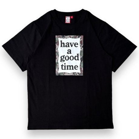 have a good time / CAMO FRAME S/S TEE (BLACK)
