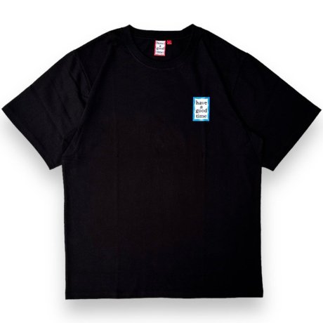 have a good time / MINI BLUE FRAME S/S TEE (BLACK)