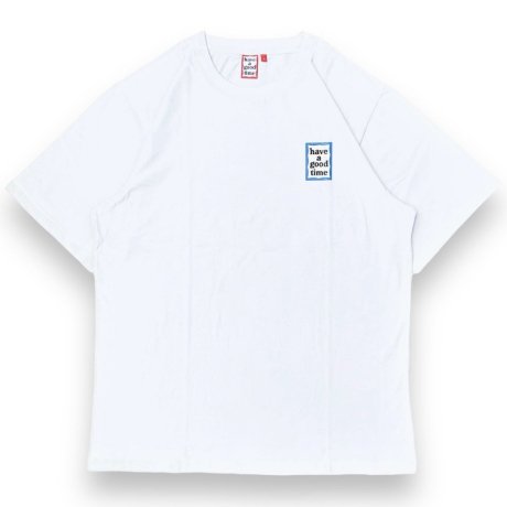 have a good time / MINI BLUE FRAME S/S TEE (WHITE)