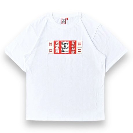 have a good time / CARE LABEL FRAME S/S TEE (WHITE)
