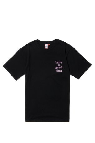 have a good time / MINI NEON LOGO S/S TEE (BLACK)