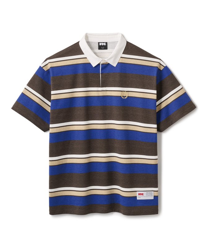 PRINTED STRIPE RUGBY SHIRT | FTC | SQUASH