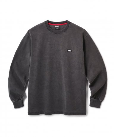 FTC / PIGMENT DYED SMALL LOGO L/S TOP (BLACK)