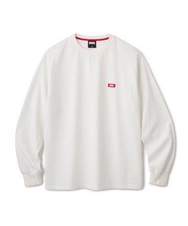 FTC / PIGMENT DYED SMALL LOGO L/S TOP (WHITE)