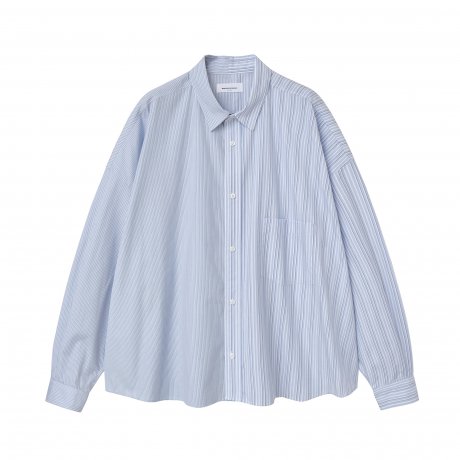 MAGIC STICK / 2 Face Dress Shirt (BLUE STRIPES MIX)