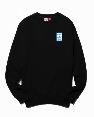 have a good time / MINI BLUE FRAME CREWNECK FL (BLACK)