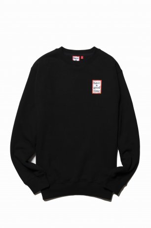 have a good time / MINI FRAME CREWNECK FL (BLACK)