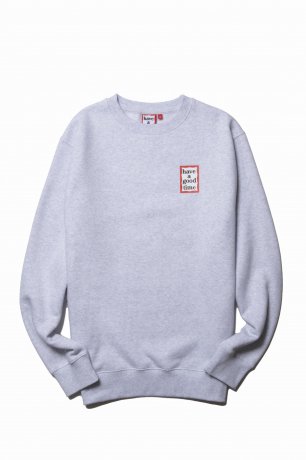 have a good time / MINI FRAME CREWNECK FL (ASH GRAY)