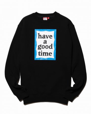 have a good time / BLUE FRAME CREWNECK FL (BLACK)