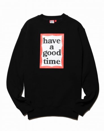 have a good time / FRAME CREWNECK FL (BLACK)