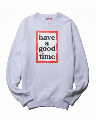 have a good time / FRAME CREWNECK FL (ASH GRAY)