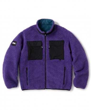 FTC / SHERPA FLEECE REVERSIBLE JACKET (SLATE)