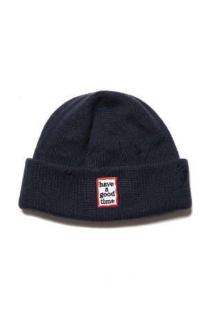 have a good time / FRAME RIPPED BEANIE (CHARCOAL)