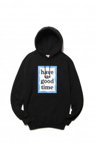 have a good time / BLUE FRAME PULLOVER HOODIE FL (BLACK)