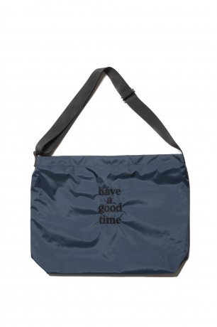 have a good time / MINI LOGO EMB NYLON BAG (NAVY)