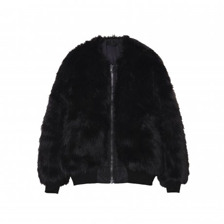 MAGIC STICK / Notorious Lux Fur Bommer Jacket (BLACK FOX)