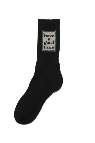 have a good time / MILITARY FRAME SOCKS (BLACK)